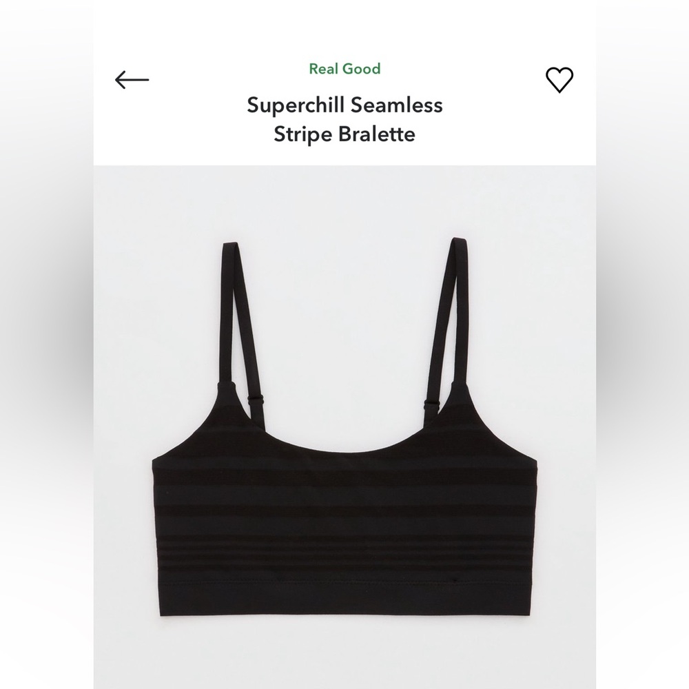 Super chill seamless bralette stripe